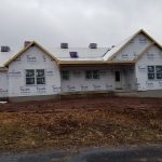 new rancher home during construction